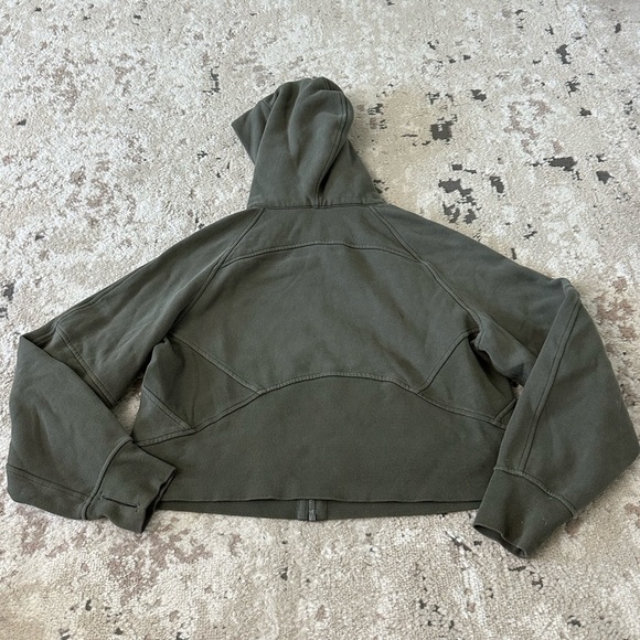 Lululemon Scuba Oversized Full Zip Hoodie Size XS/S - Army Green - Picture 7 of 8